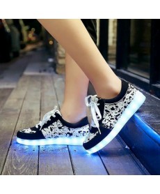 Usb Charging Seven Color Led Light Shoes Unisex
