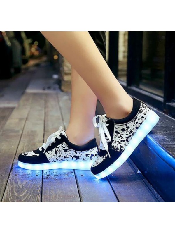 Usb Charging Seven Color Led Light Shoes Unisex